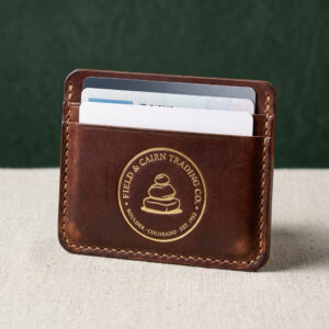 Saddle Leather Card Case by Field & Cairn Trading Co.
