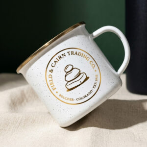 Enamel Camp Mug — Cream Speckle by Field & Cairn Trading Co.